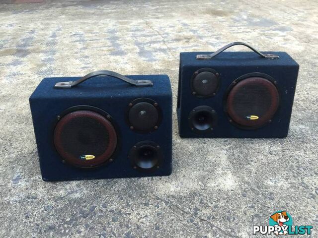 2 x 60 WATT MULTI PURPOSE PRO SOUND BOXED SPEAKERS