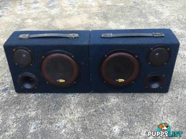 2 x 60 WATT MULTI PURPOSE PRO SOUND BOXED SPEAKERS