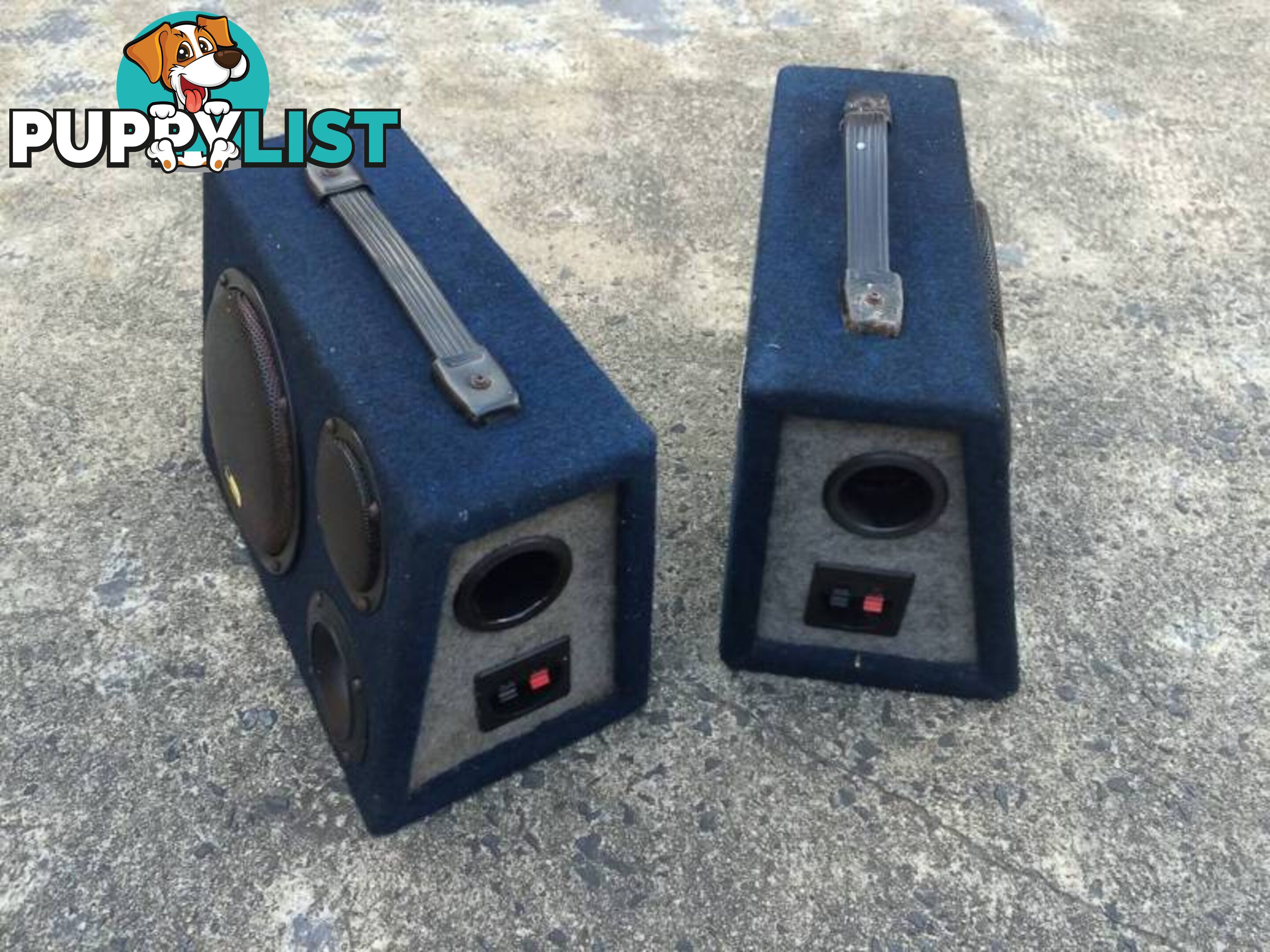 2 x 60 WATT MULTI PURPOSE PRO SOUND BOXED SPEAKERS