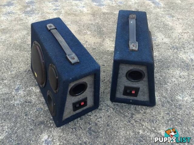 2 x 60 WATT MULTI PURPOSE PRO SOUND BOXED SPEAKERS