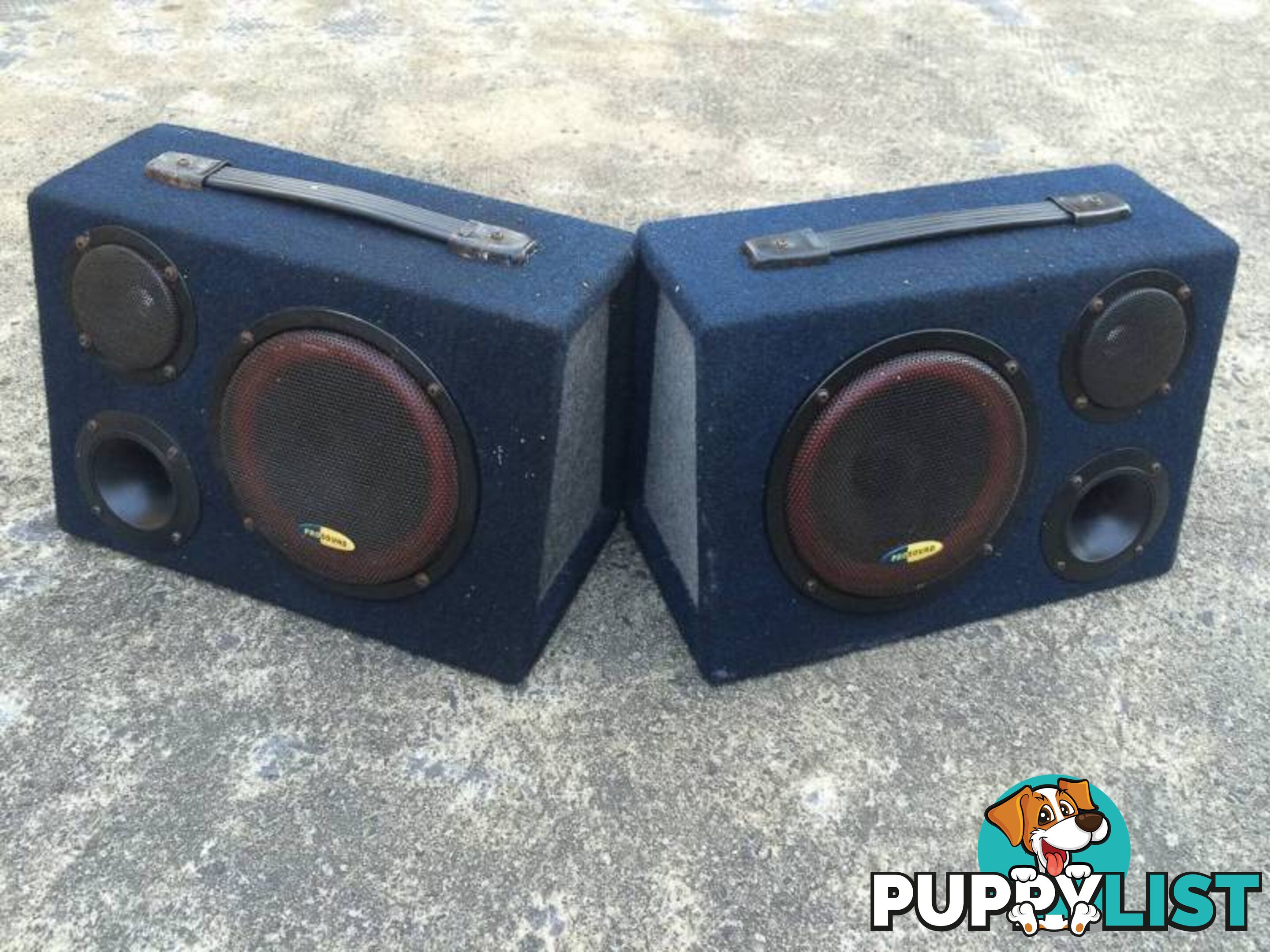 2 x 60 WATT MULTI PURPOSE PRO SOUND BOXED SPEAKERS