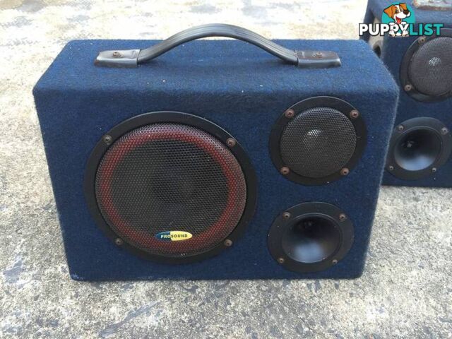 2 x 60 WATT MULTI PURPOSE PRO SOUND BOXED SPEAKERS