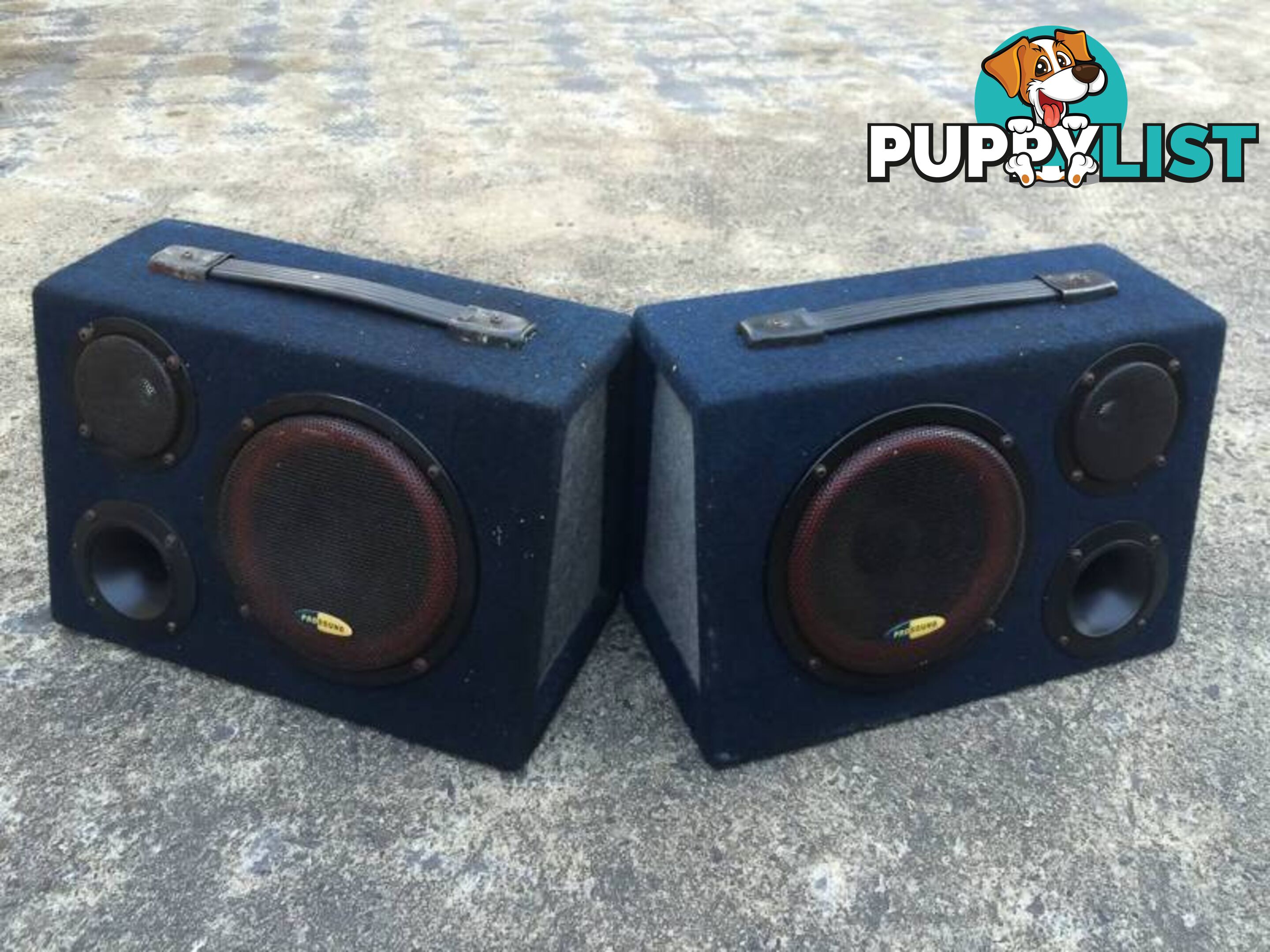 2 x 60 WATT MULTI PURPOSE PRO SOUND BOXED SPEAKERS