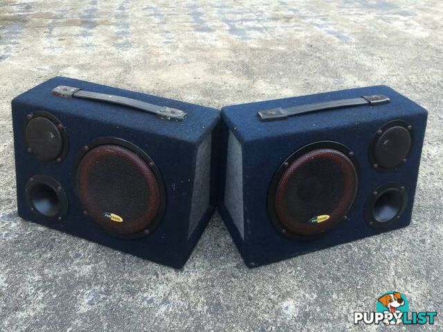 2 x 60 WATT MULTI PURPOSE PRO SOUND BOXED SPEAKERS