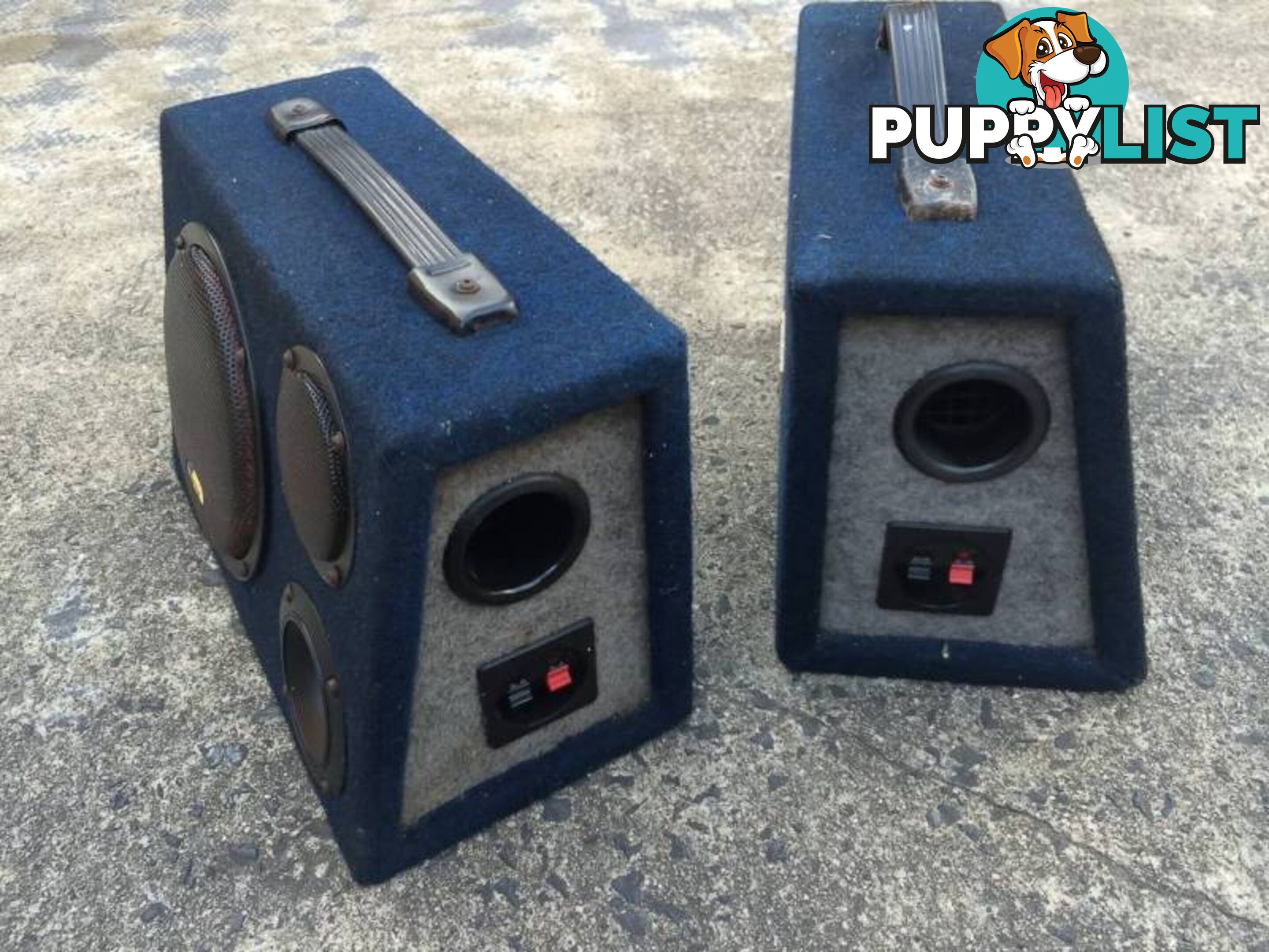 2 x 60 WATT MULTI PURPOSE PRO SOUND BOXED SPEAKERS