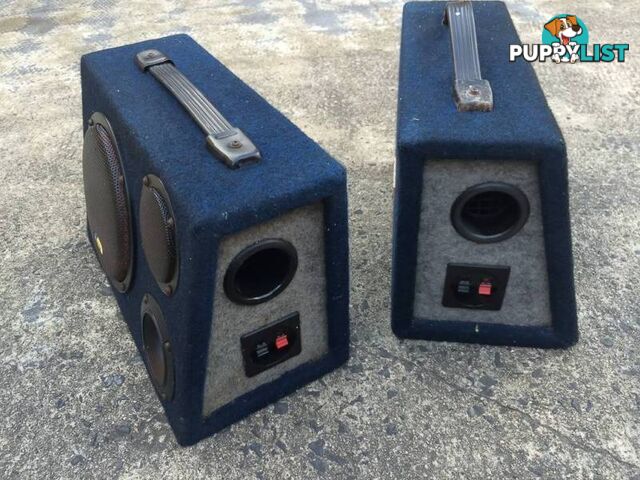 2 x 60 WATT MULTI PURPOSE PRO SOUND BOXED SPEAKERS