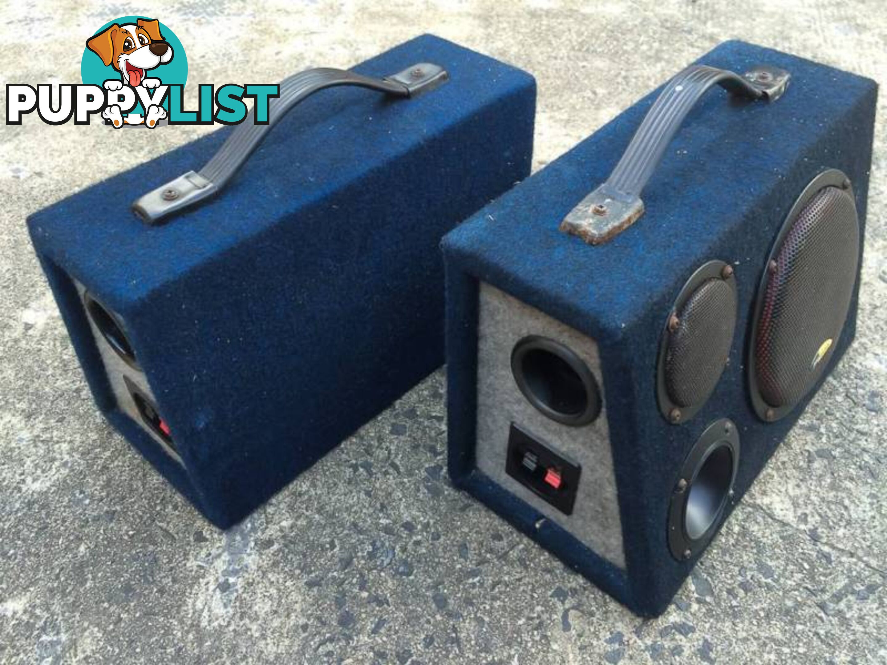 2 x 60 WATT MULTI PURPOSE PRO SOUND BOXED SPEAKERS