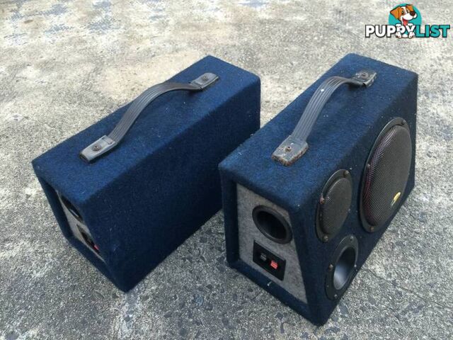 2 x 60 WATT MULTI PURPOSE PRO SOUND BOXED SPEAKERS