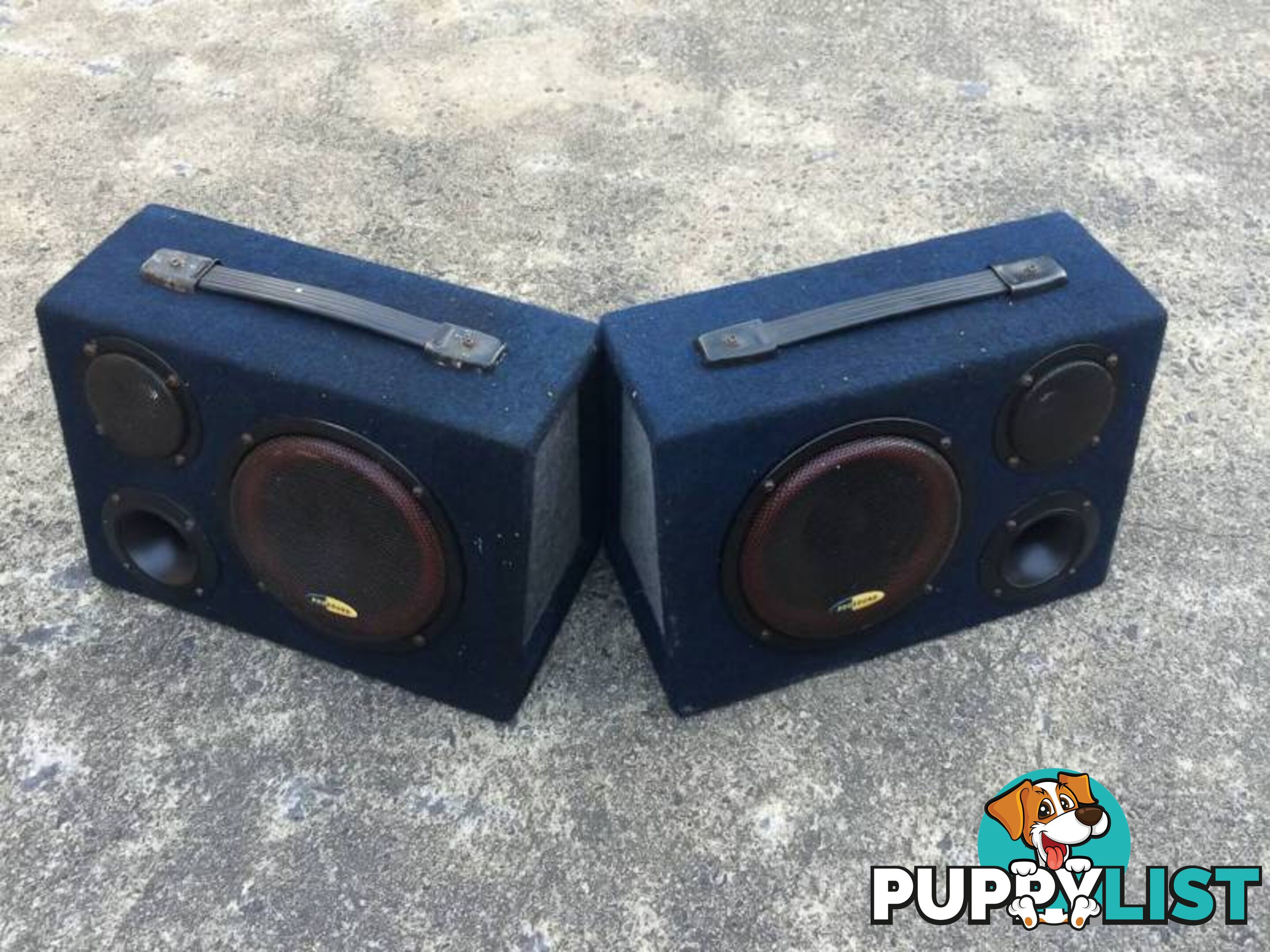 2 x 60 WATT MULTI PURPOSE PRO SOUND BOXED SPEAKERS