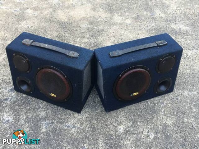 2 x 60 WATT MULTI PURPOSE PRO SOUND BOXED SPEAKERS