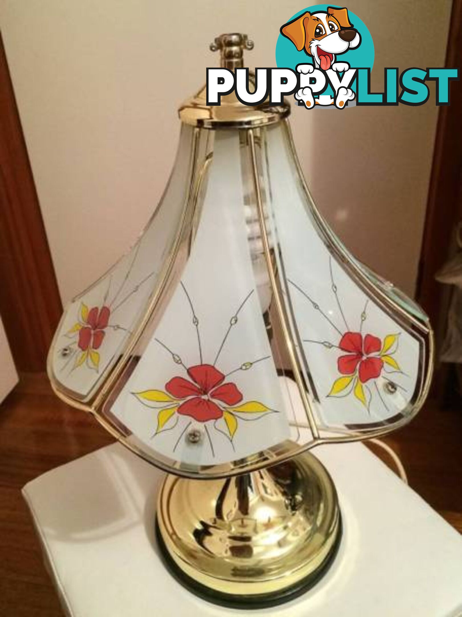 Decorative Glass Top Touch Lamp 45CM IN HEIGHT