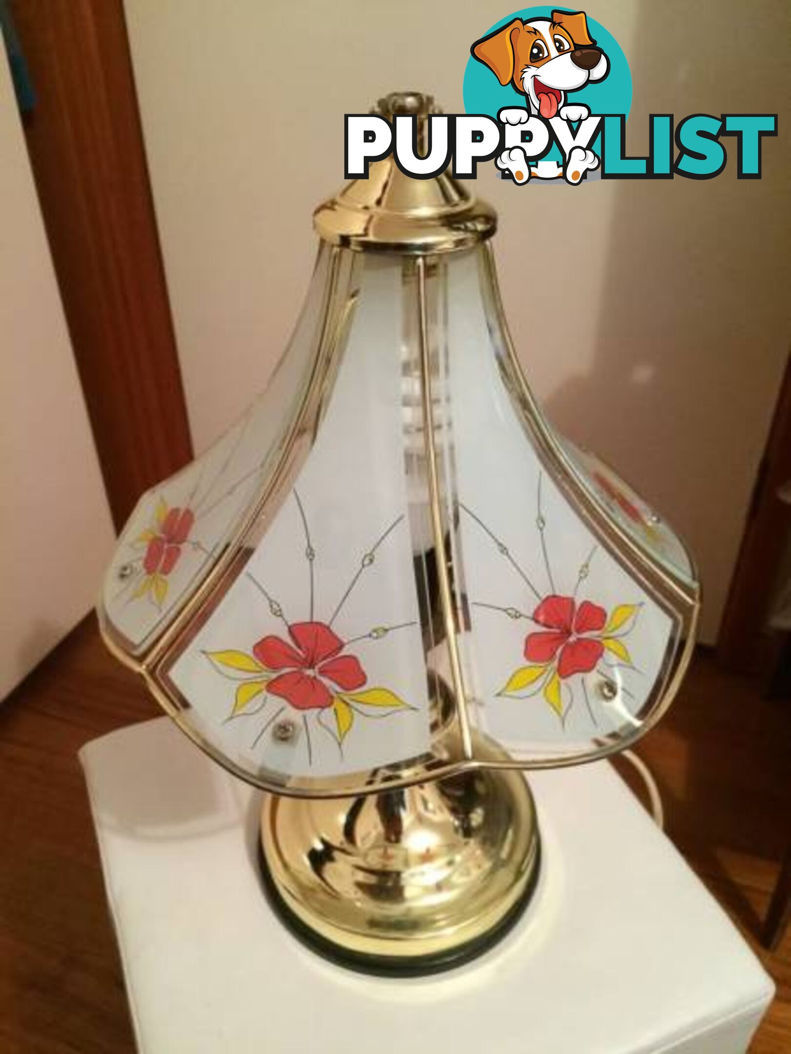 Decorative Glass Top Touch Lamp 45CM IN HEIGHT