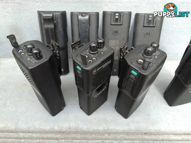 4 X MTX 638 Motorolla radios,4 x spare batteries & charger board