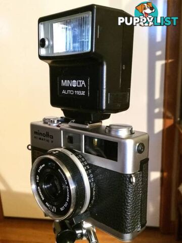 MINOLTA Hi-matic F, ROKKOR 2,7/38mm.Lens,made in Japan