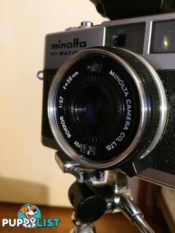 MINOLTA Hi-matic F, ROKKOR 2,7/38mm.Lens,made in Japan