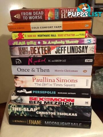 MIXED LOT OF NOVELS $15 THE LOT