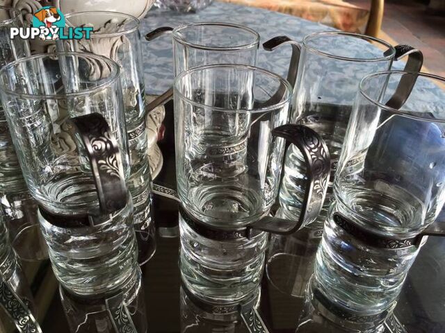 8 X BRAND NEW GOTHIC STYLE DRINKING GLASSES