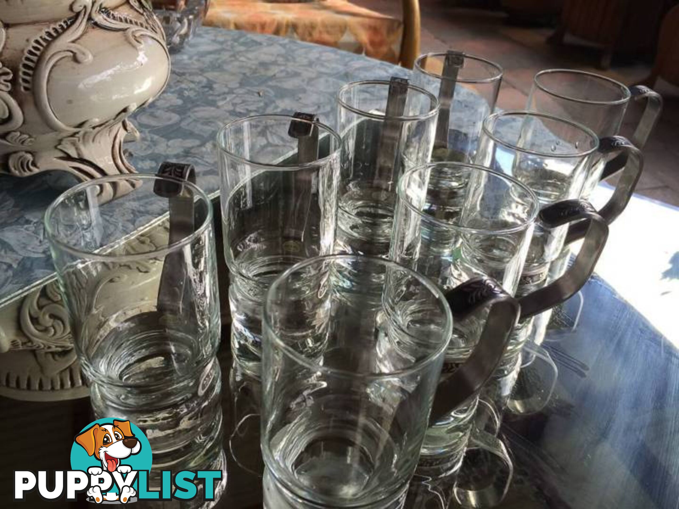 8 X BRAND NEW GOTHIC STYLE DRINKING GLASSES