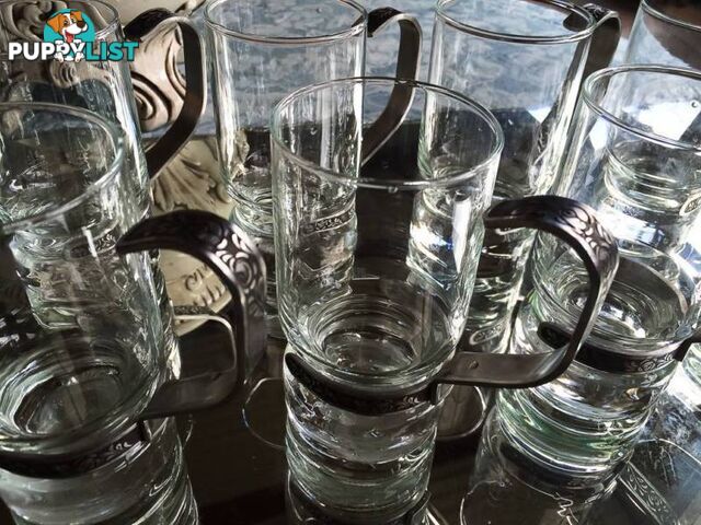 8 X BRAND NEW GOTHIC STYLE DRINKING GLASSES