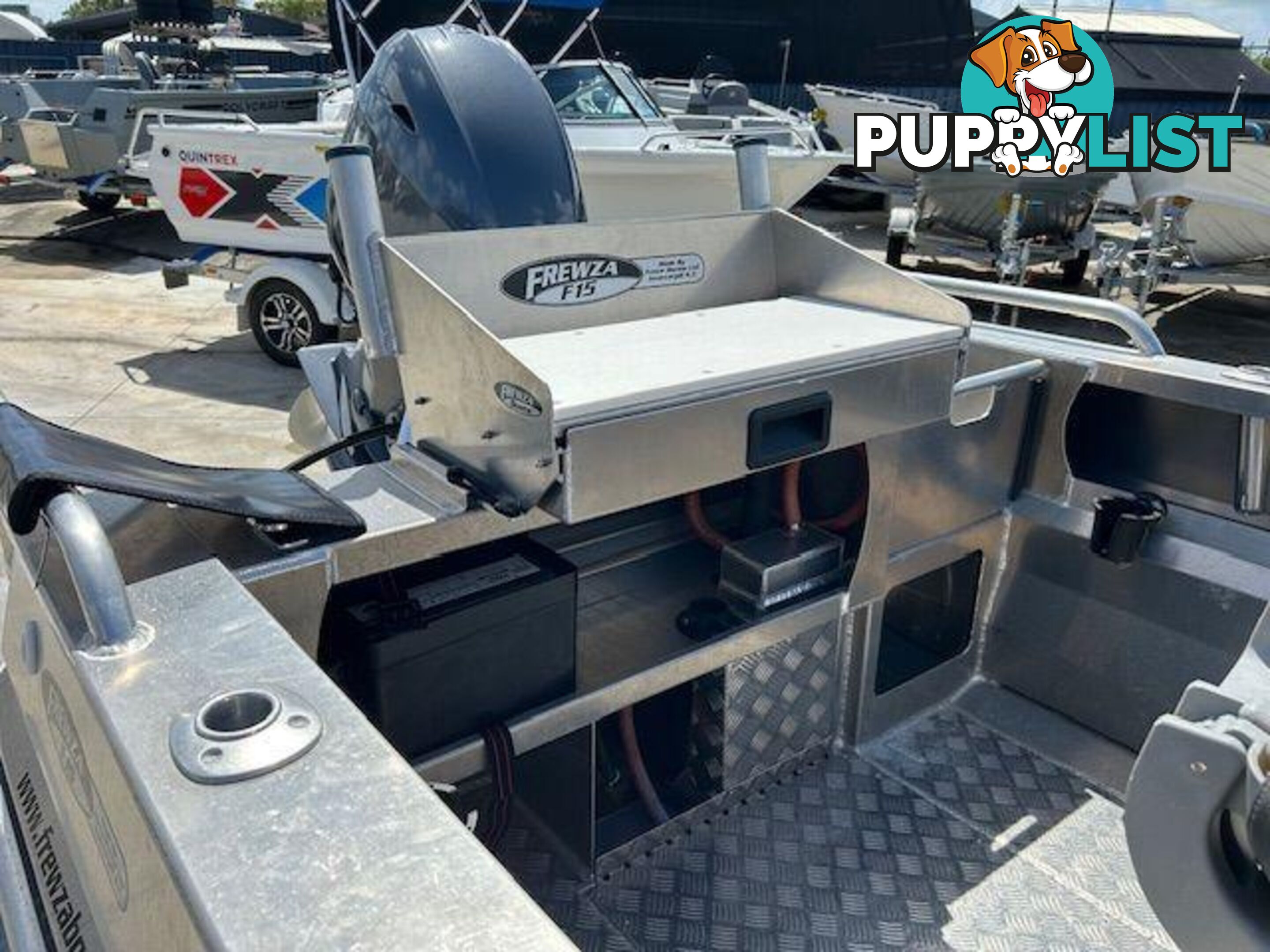 USED 2021 FREWZA F15 SIDE CONSOLE WITH YAMAHA F70 FOR SALE