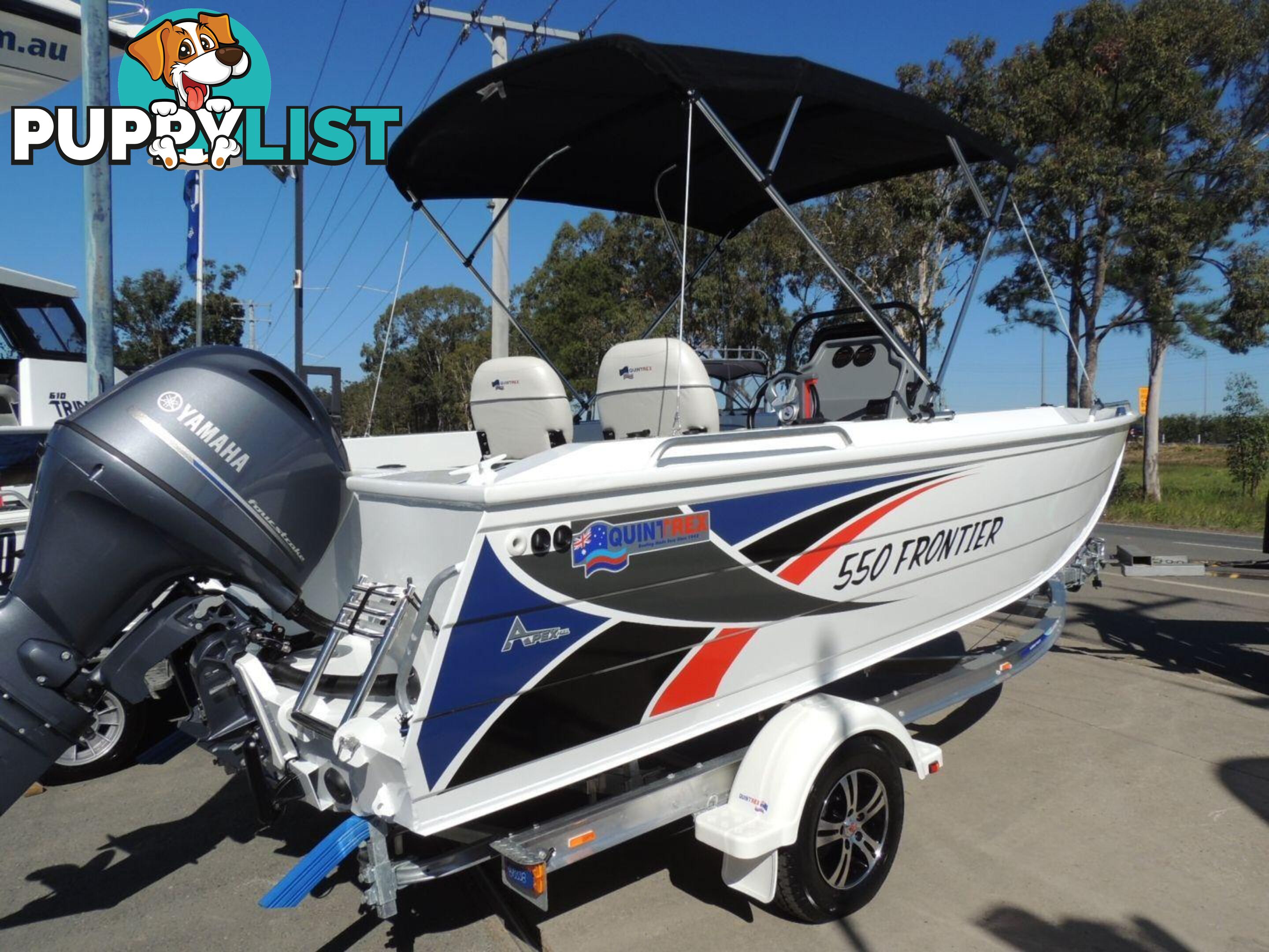 Quintrex 550 Frontier + Yamaha F130hp 4-Stroke - Pack 3 for sale online prices