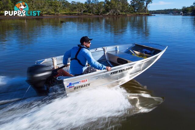 Quintrex F350 Outback Explorer + Yamaha F9.9hp 4-Stroke - Pack 1 for sale online prices