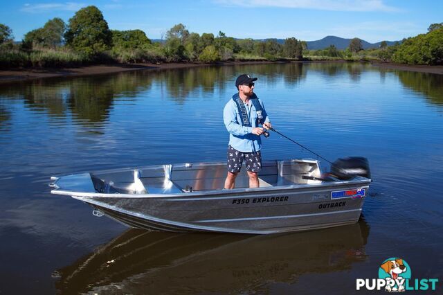 Quintrex F350 Outback Explorer + Yamaha F9.9hp 4-Stroke - Pack 1 for sale online prices