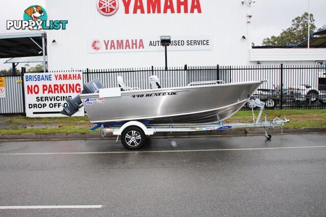 Quintrex 440 Renegade TS(Tiller Steer )+ Yamaha F60hp 4-Stroke - Pack 1 for sale online prices