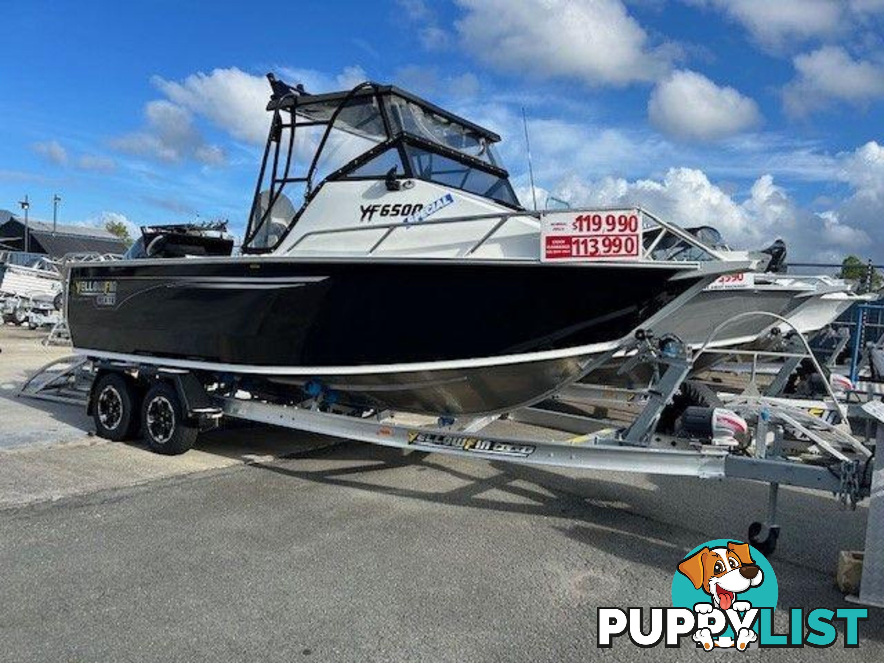 DEMO YELLOWFIN 6500 FOLDING HARDTOP  WITH YAMAHA 200HP FOR SALE