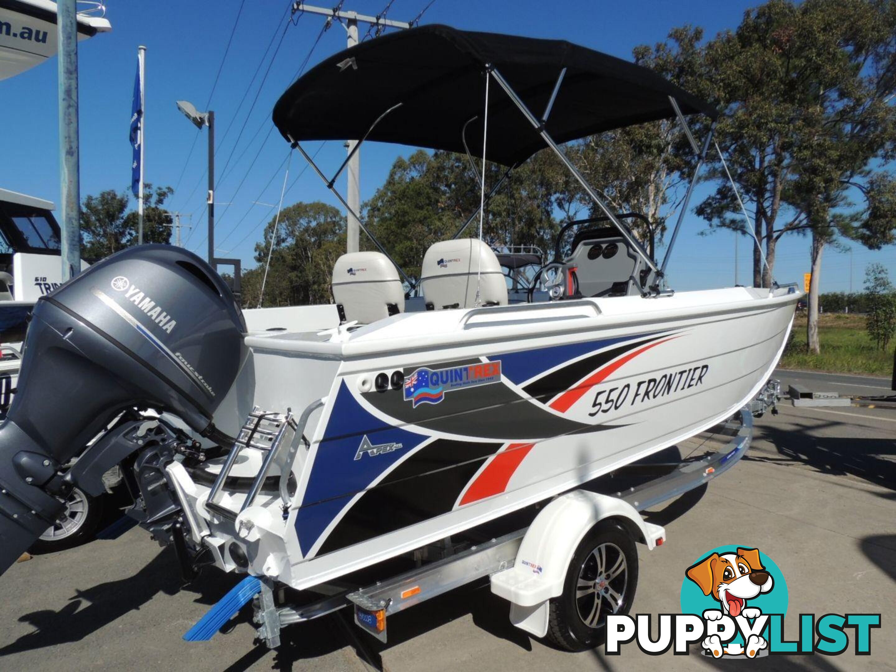 Quintrex 550 Frontier + Yamaha F115hp 4-Stroke - Pack 2 for sale online prices