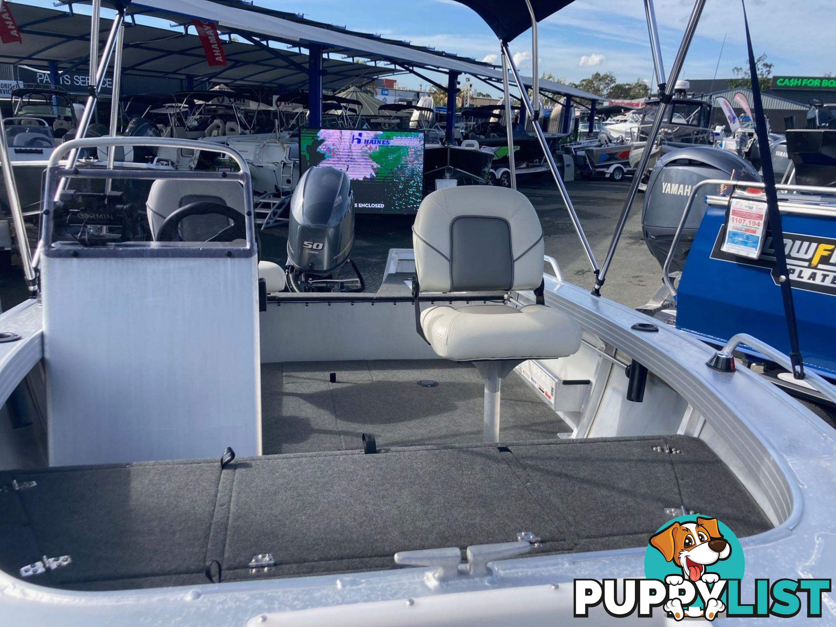 QUINTREX 420 RENEGADE SIDE CONSOLE WITH 50HP YAMAHA FOURSTROKE FOR SALE