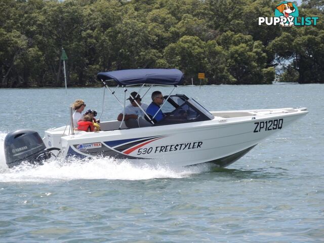 Quintrex 530 Freestyler + Yamaha F115hp 4-Stroke - Pack 1 for sale online prices