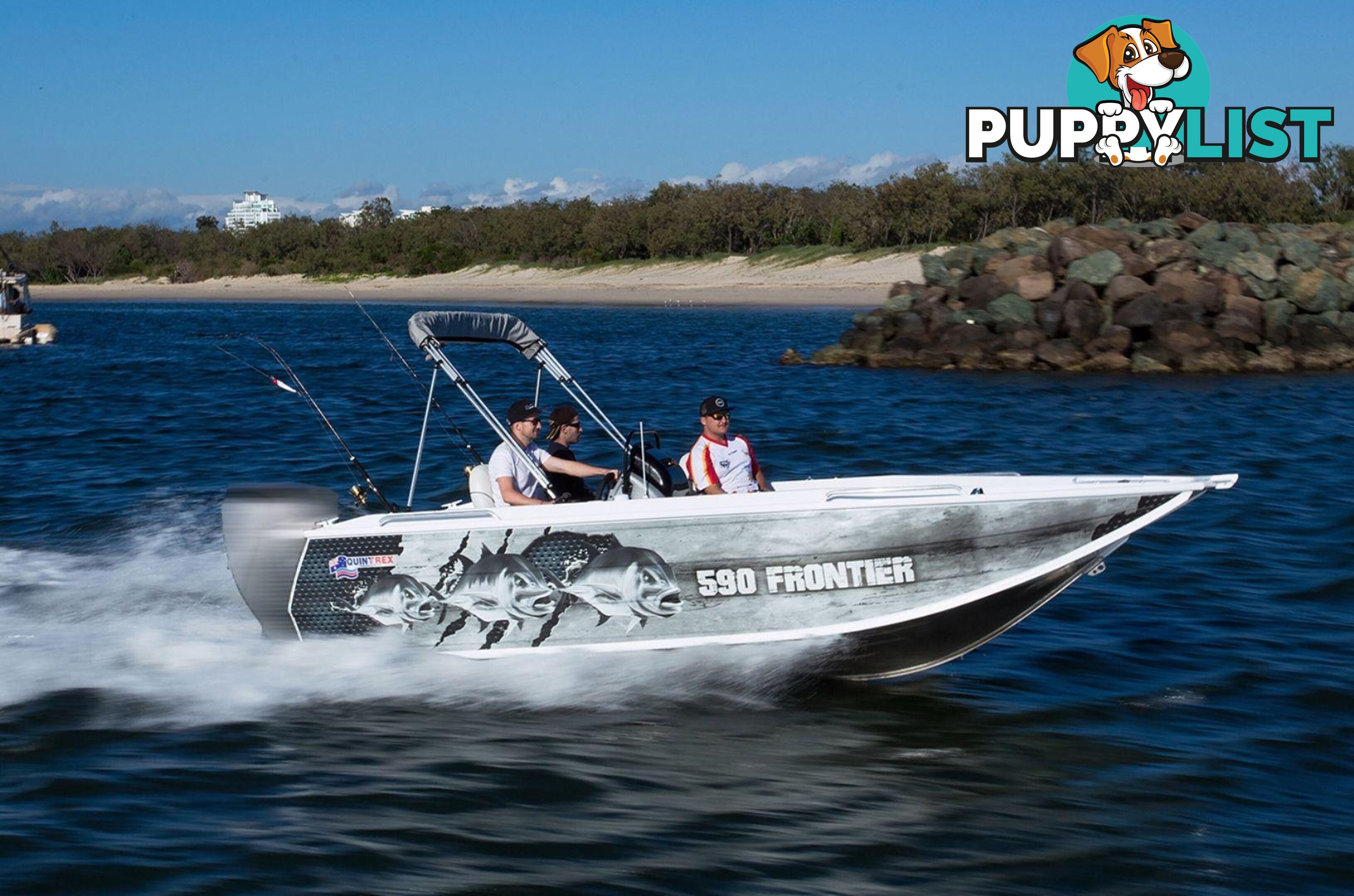 Quintrex 590 Frontier SC + Yamaha F150hp 4-Stroke - Pack 3 for sale online prices