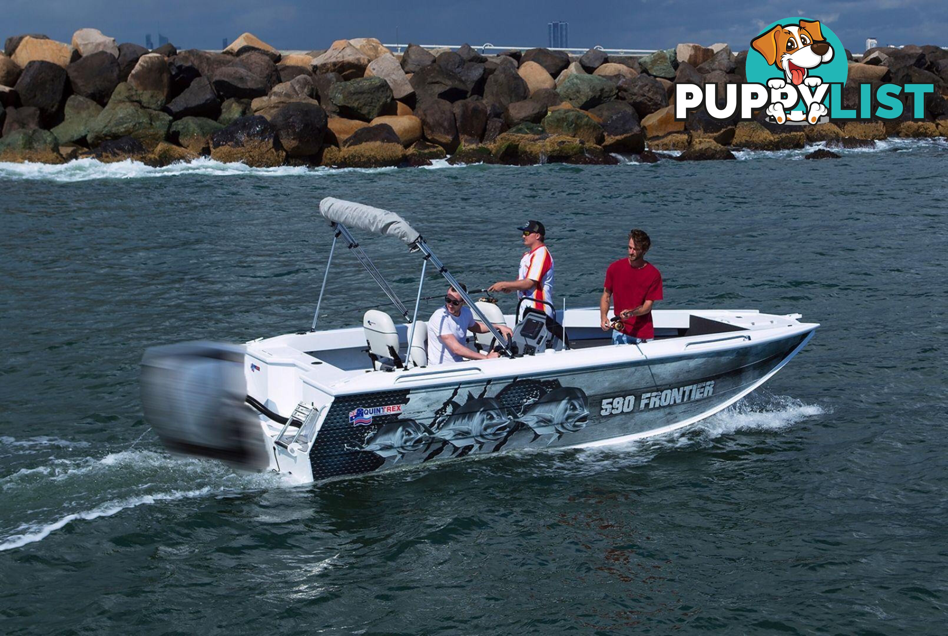 Quintrex 590 Frontier SC + Yamaha F150hp 4-Stroke - Pack 3 for sale online prices