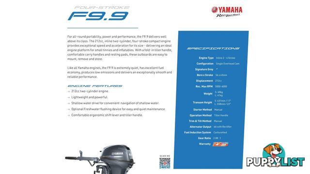 Polycraft 300 Tuffy + Yamaha F9.9hp 4-Stroke - Pack 2 for sale online prices