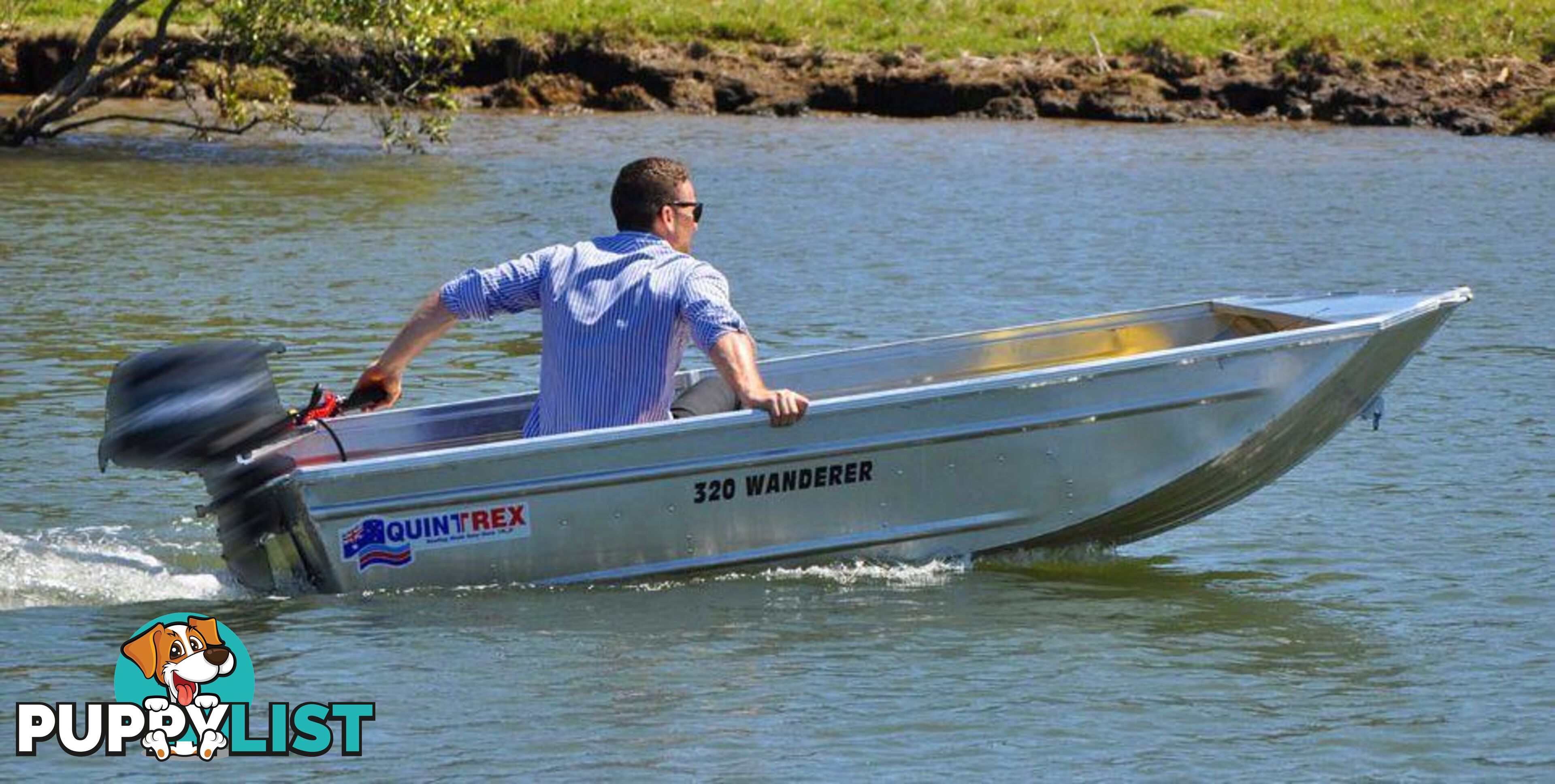 320 Quintrex Wanderer Car Topper, Trailer, Yamaha F6hp 4-Stroke