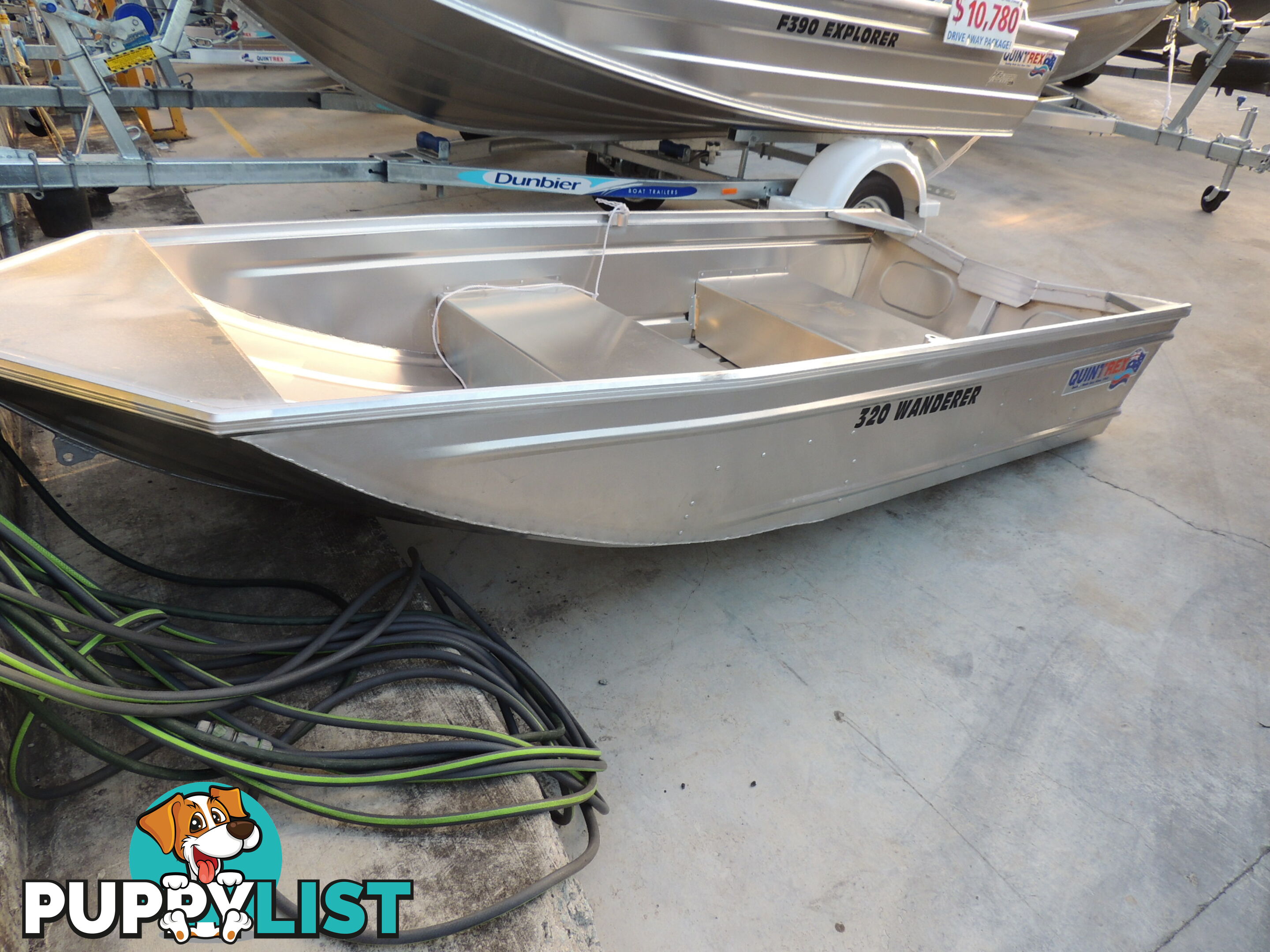 320 Quintrex Wanderer Car Topper, Trailer, Yamaha F6hp 4-Stroke