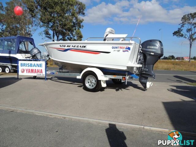 Quintrex 420 Renegade TS(Tiller Steer) + Yamaha F50hp 4-Stroke - Pack 3 for sale online prices