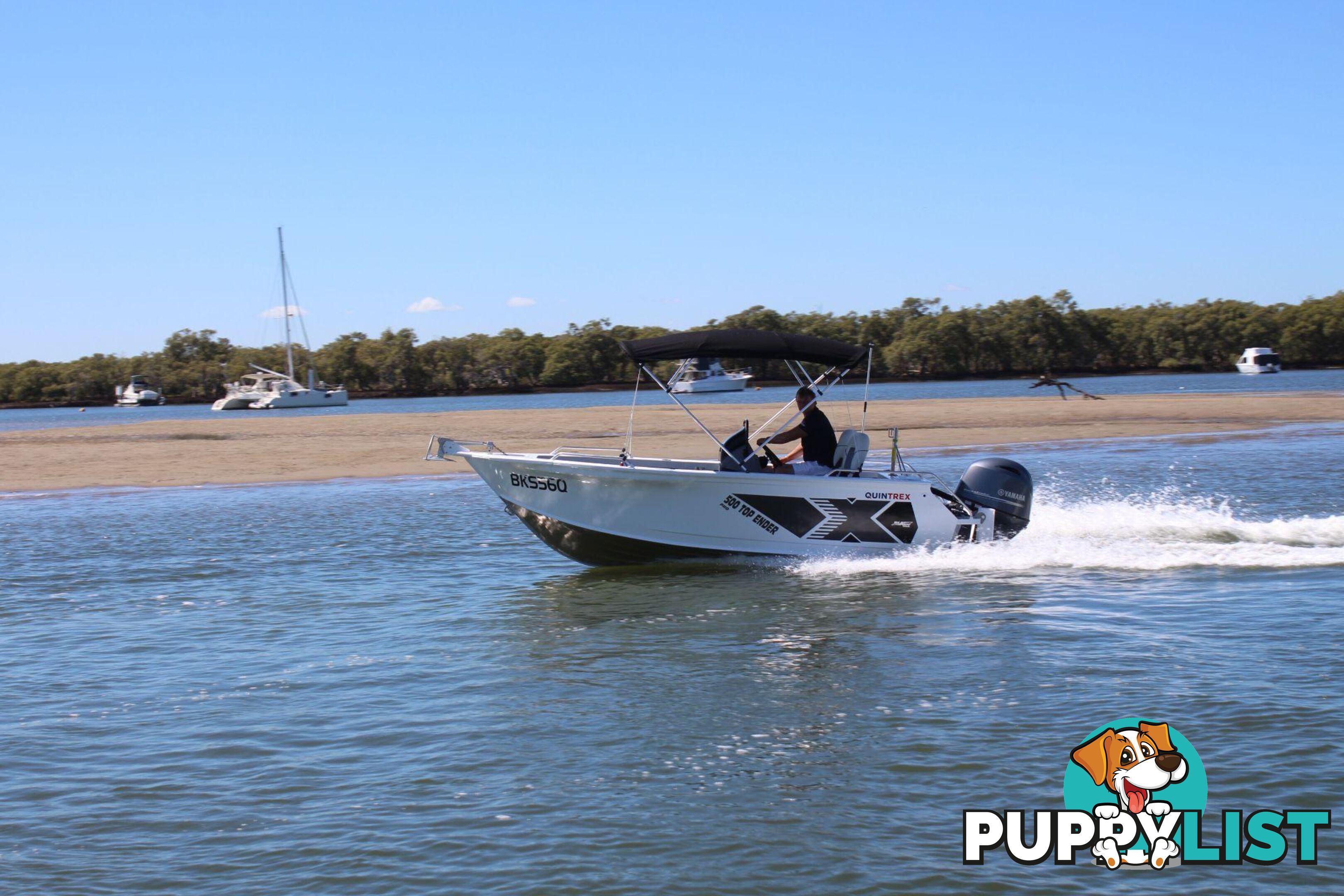 Quintrex 500 Top Ender Pro is powered by 90 Hp Yamaha