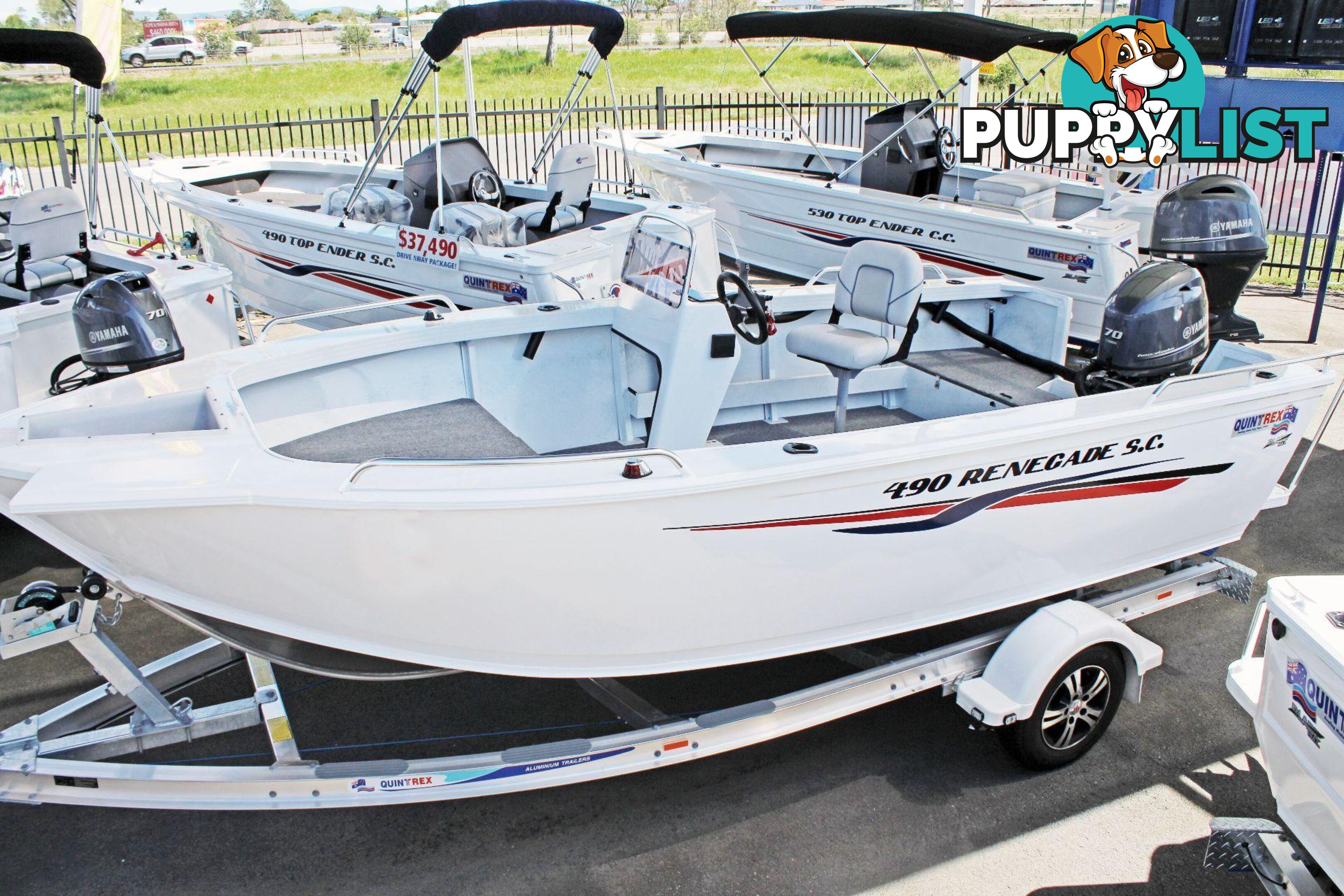 Quintrex 490 Renegade PRO SC(Side Console) + Yamaha F90hp 4-Stroke - PRO Pack for sale online prices