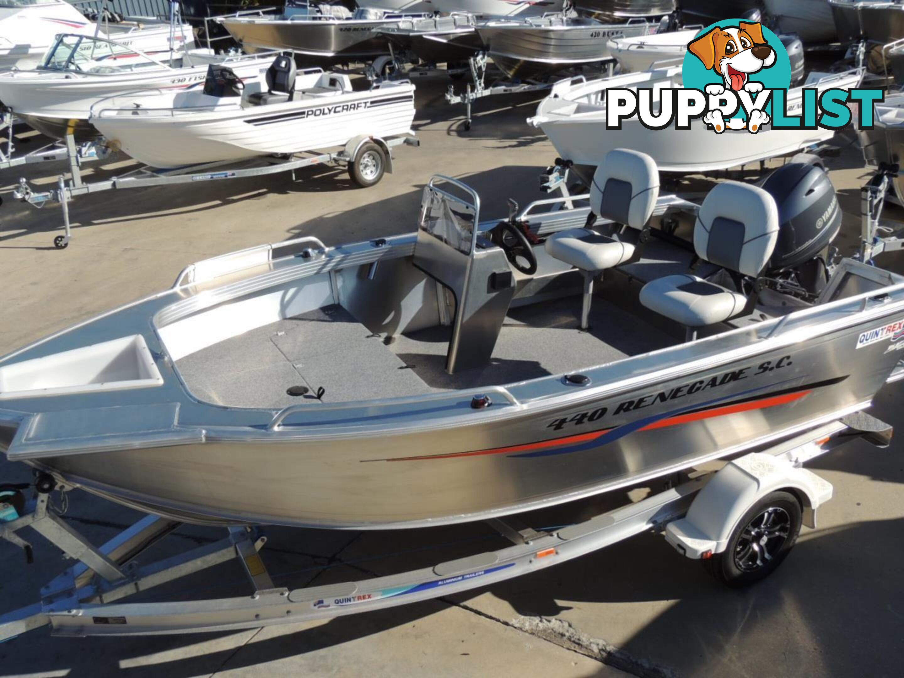 Quintrex 440 Renegade SC(Side Console) + Yamaha F60hp 4-stroke - Pack 1 for sale online prices