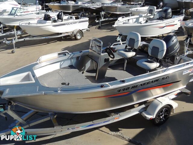 Quintrex 440 Renegade SC(Side Console) + Yamaha F60hp 4-stroke - Pack 1 for sale online prices