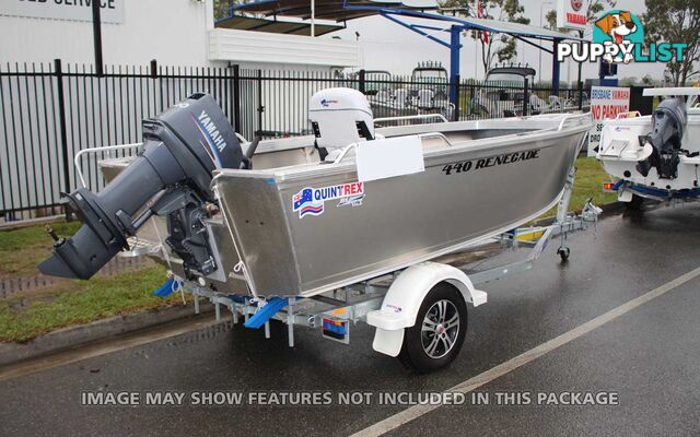 Quintrex 440 Renegade TS(Tiller Steer) + Yamaha F60hp 4-Stroke - Pack 2 for sale online prices