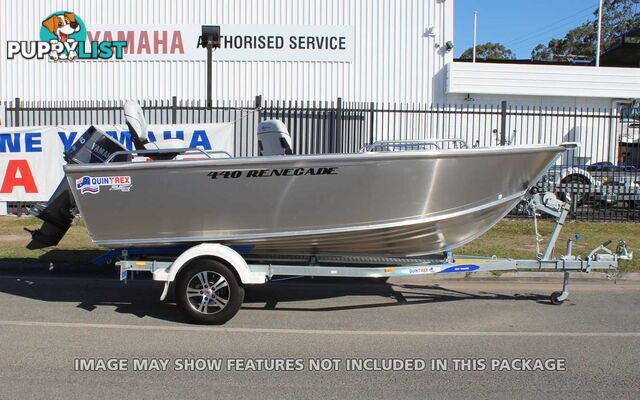 Quintrex 440 Renegade TS(Tiller Steer) + Yamaha F60hp 4-Stroke - Pack 2 for sale online prices