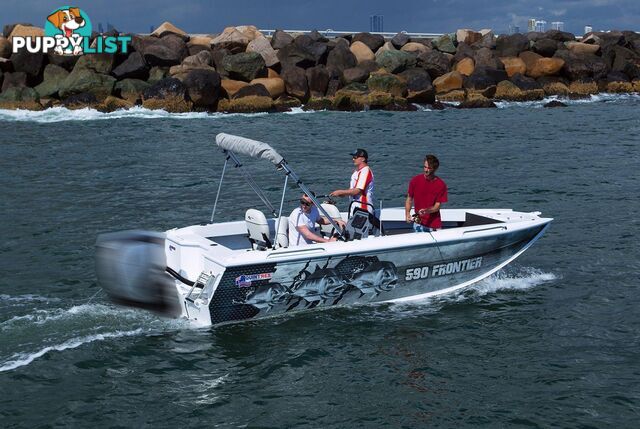 Quintrex 590 Frontier SC + Yamaha F130hp 4-Stroke - Pack 1 for sale online prices