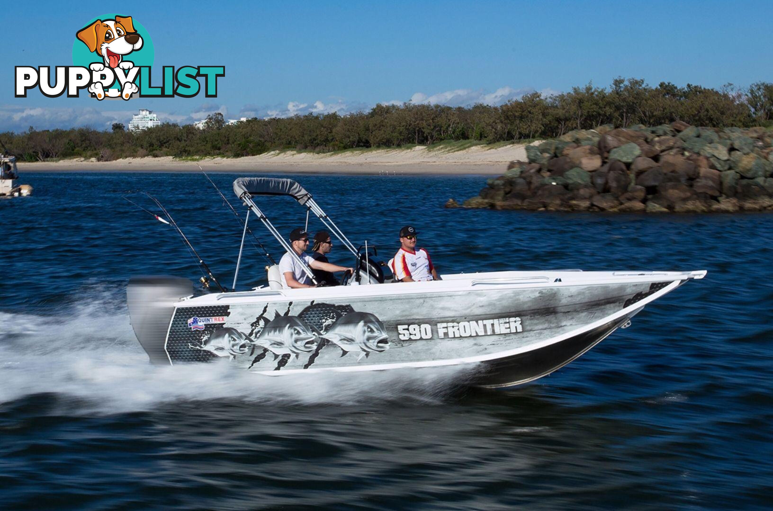 Quintrex 590 Frontier SC + Yamaha F130hp 4-Stroke - Pack 1 for sale online prices