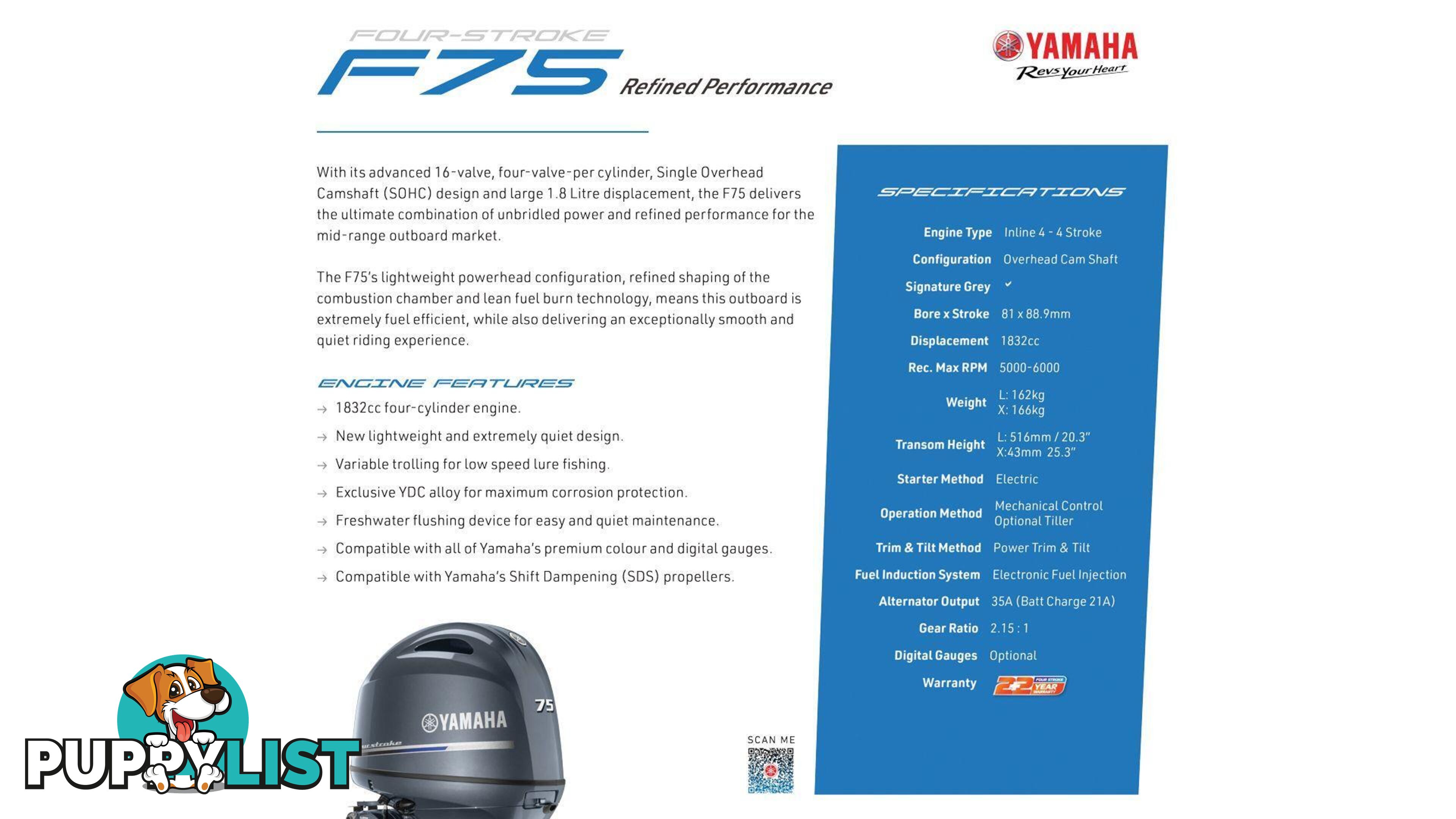 Quintrex 500 Fishabout + Yamaha F75HP 4-Stroke - Pack 1 for sale online prices