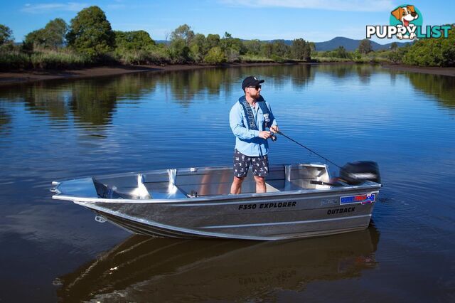 Quintrex F350 Outback Explorer + Yamaha F15hp 4-Stroke - Pack 3 for sale online prices