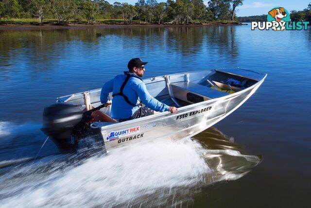 Quintrex F350 Outback Explorer + Yamaha F15hp 4-Stroke - Pack 3 for sale online prices