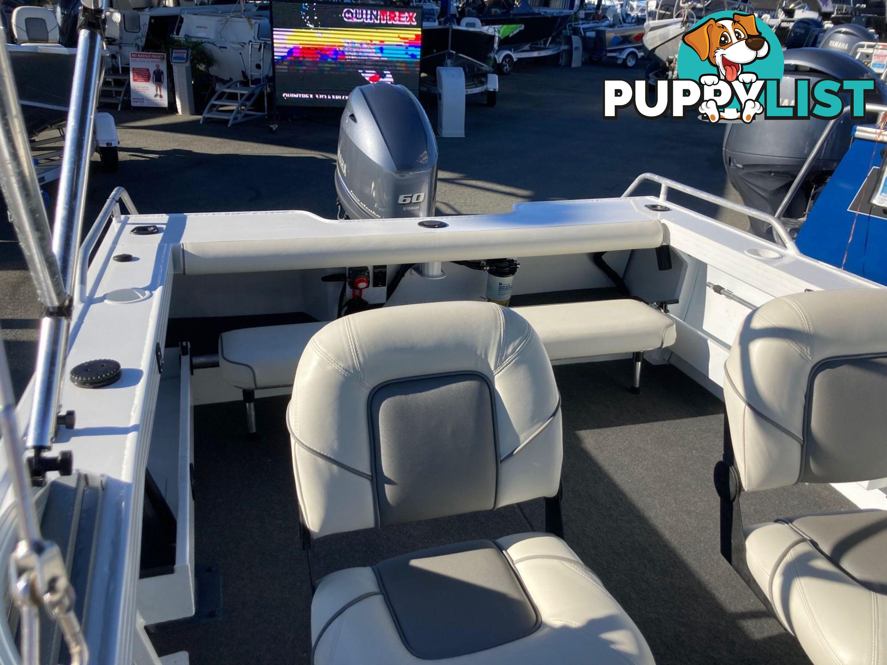 AS NEW QUINTREX 430 FISHABOUT WITH YAMAHA F60 FOR SALE